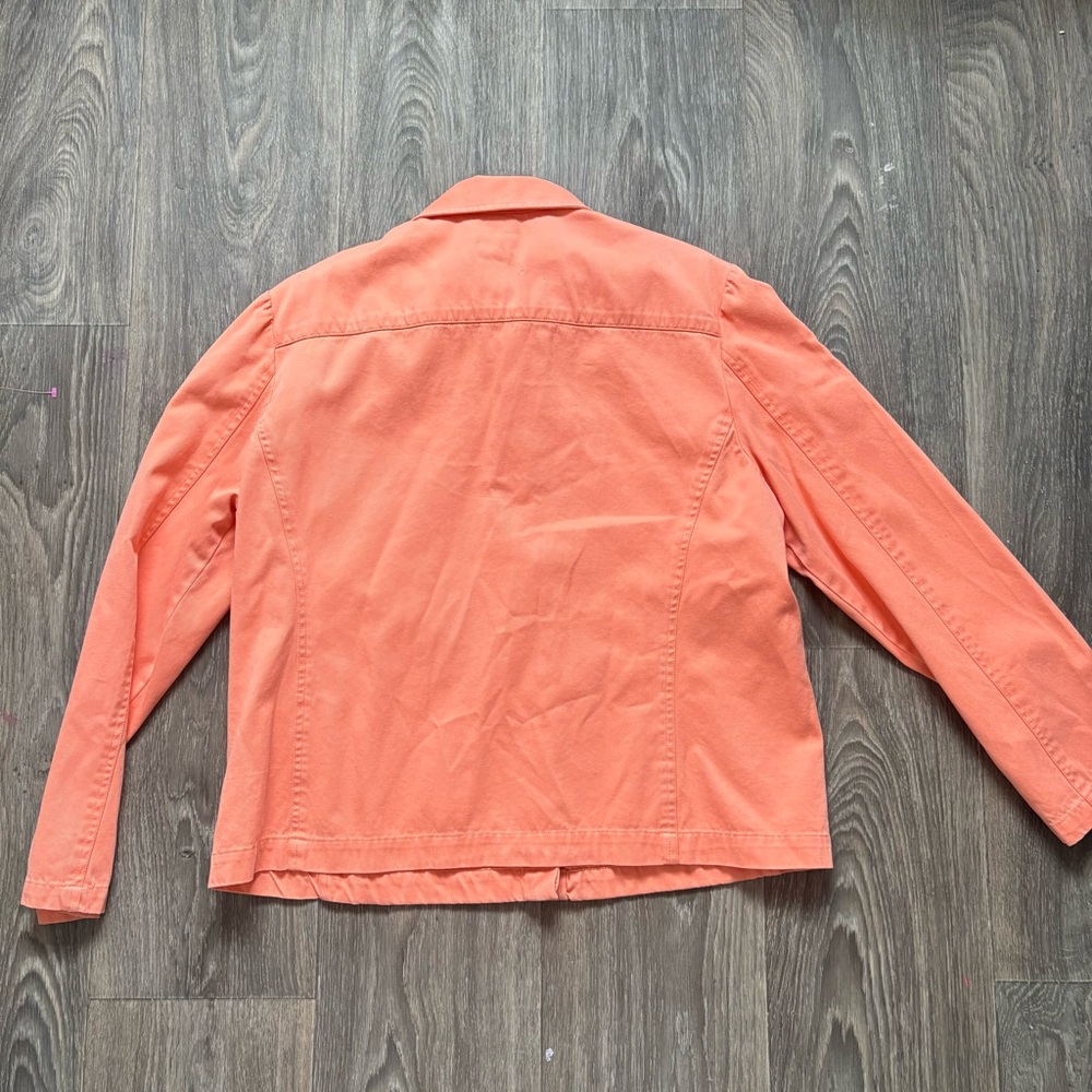 Pendleton coral cotton button down collared shirt… - image 3